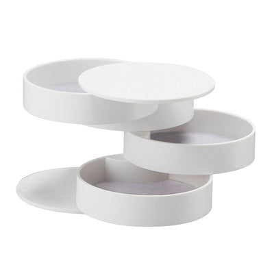 Rotating Multilayer Earring Jewelry Storage Box