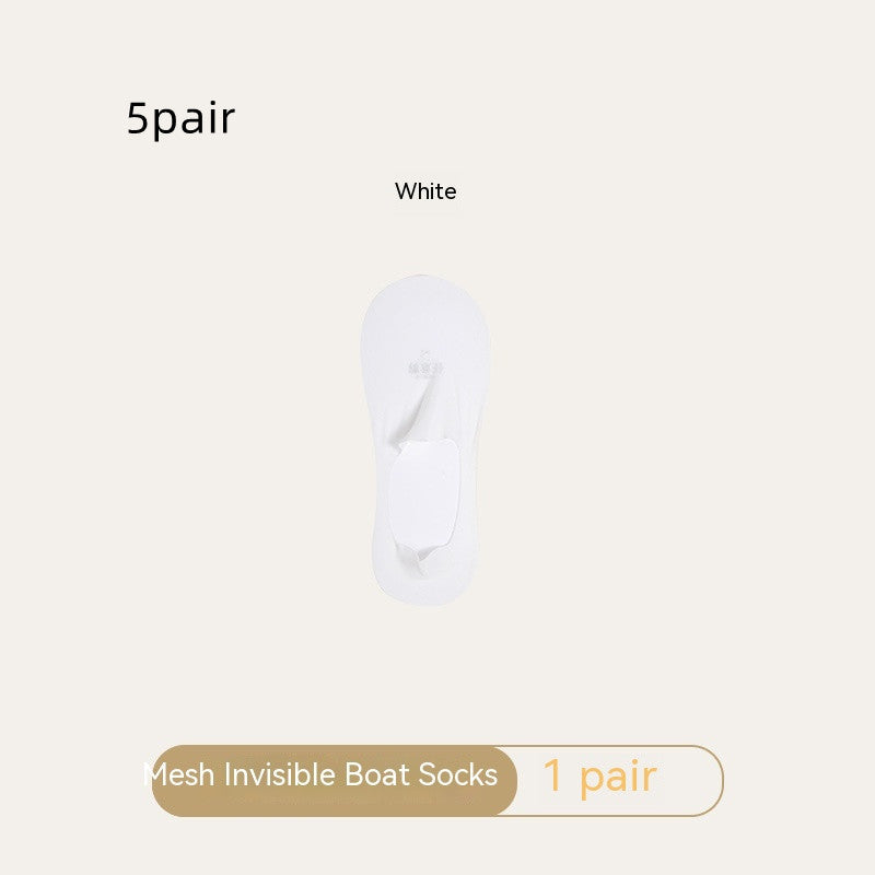 Women's Mesh Boat Invisible Socks