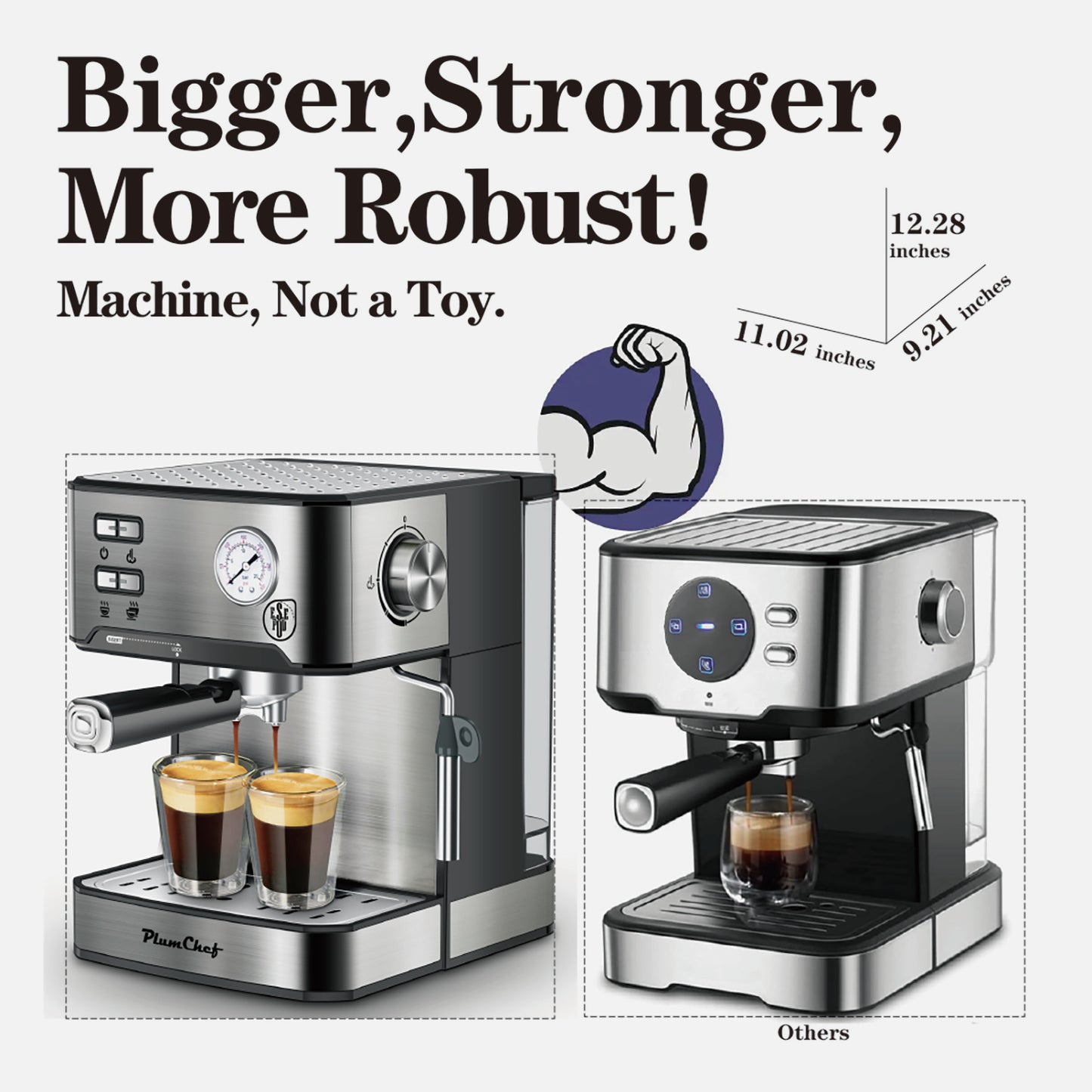 20 Bar Professional Espresso Machine With Milk Frother