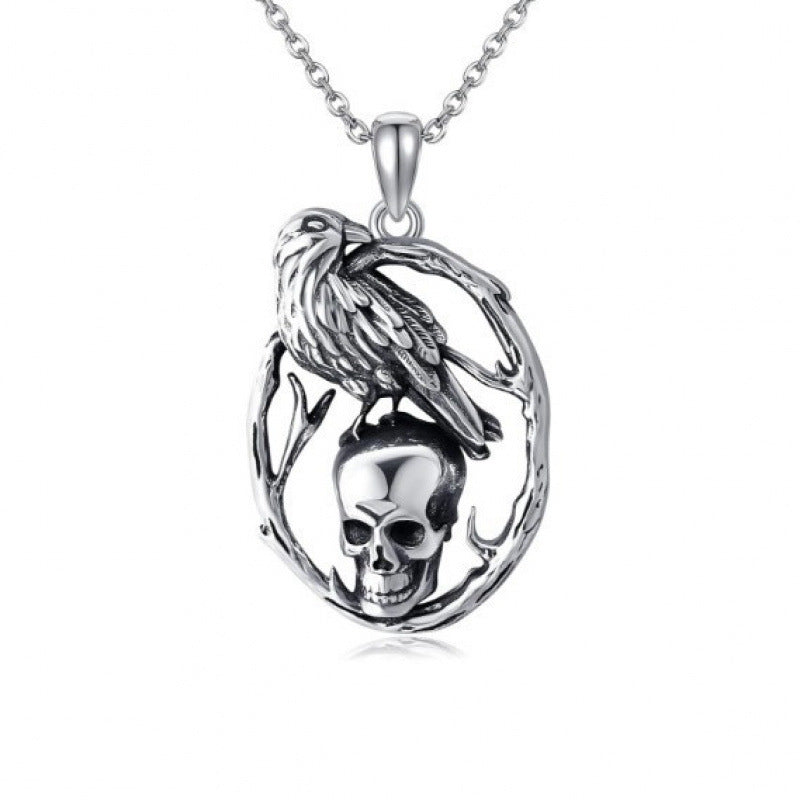 Creative Retro Halloween Skull Pendant Necklace
