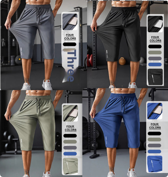 Ice Silk Casual Pants Stretch Quick-drying