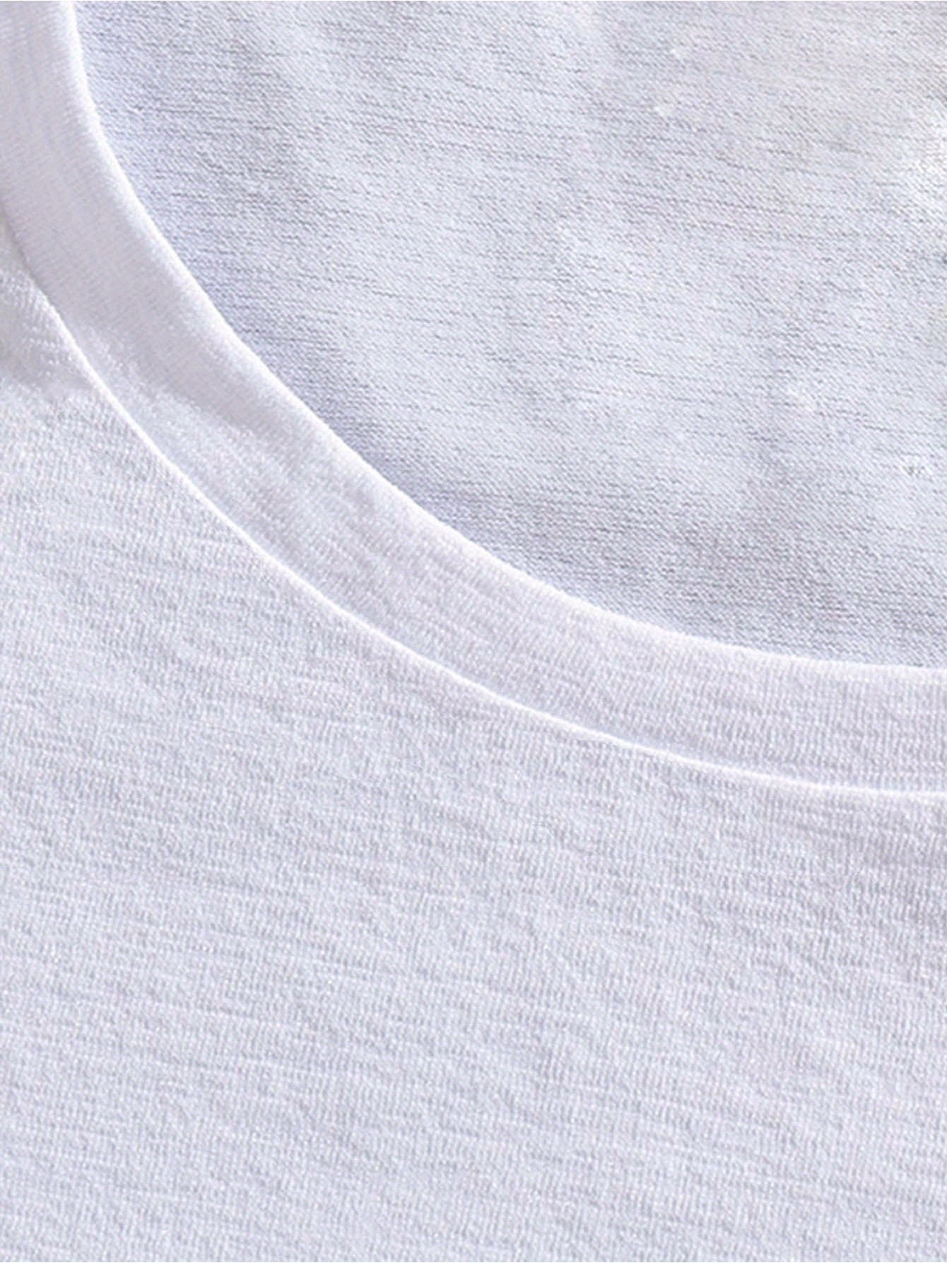 Trendy Print White Tshirt for Men Casual Summer Fashion