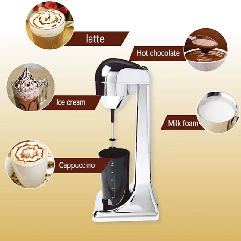 220V Electric Milk Frother Portable Food Blender Coffee Blender Mixing Blender Multifunctional Food Maker Milkshake EU Plug