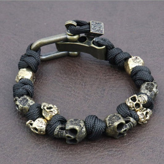 Easter Halloween Parachute Cord Hand-woven Gothic Retro Bracelet