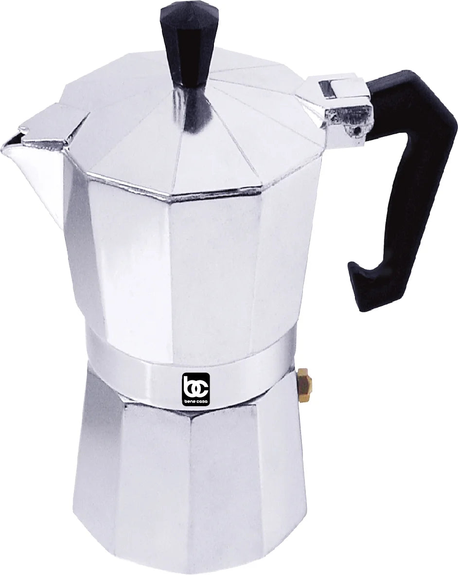 1 Cup Aluminum Espresso Maker, Stove Top Espresso Maker, Single Shot, Dishwasher Safe Espresso Maker with Side Pour Spout