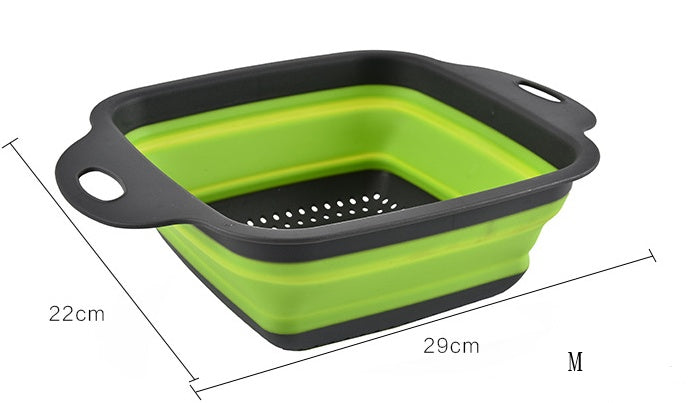 Square Folding Drain Fruit Basket