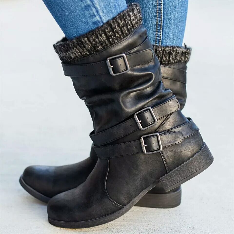 Winter new products low heel 40-43 women's boots