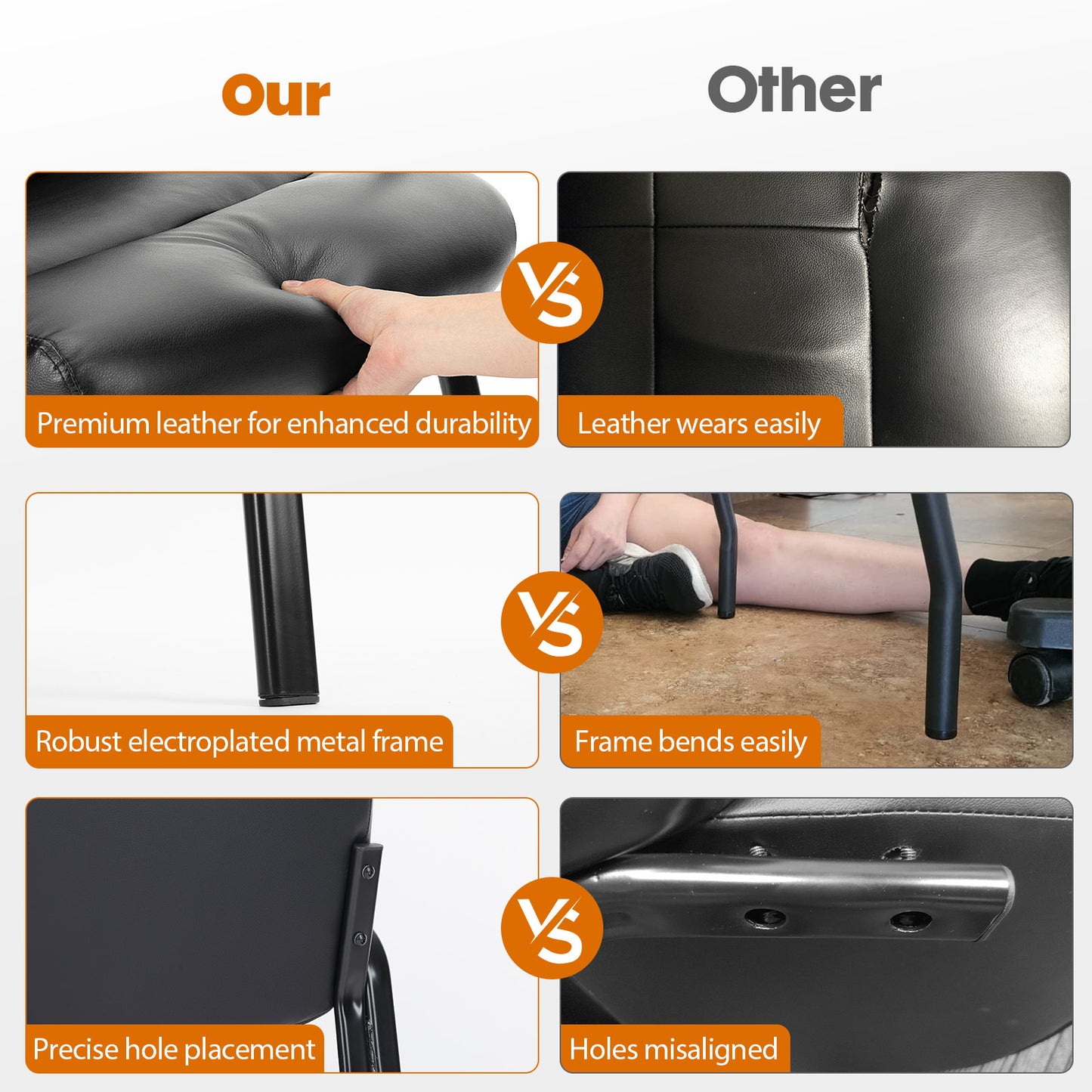 Leather Conference Room Chairs With Padded Arms,eception Chairs,Office Guest Chairs