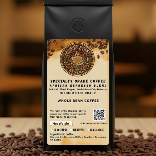 African Espresso Blend Coffee - Drip Grind Ground