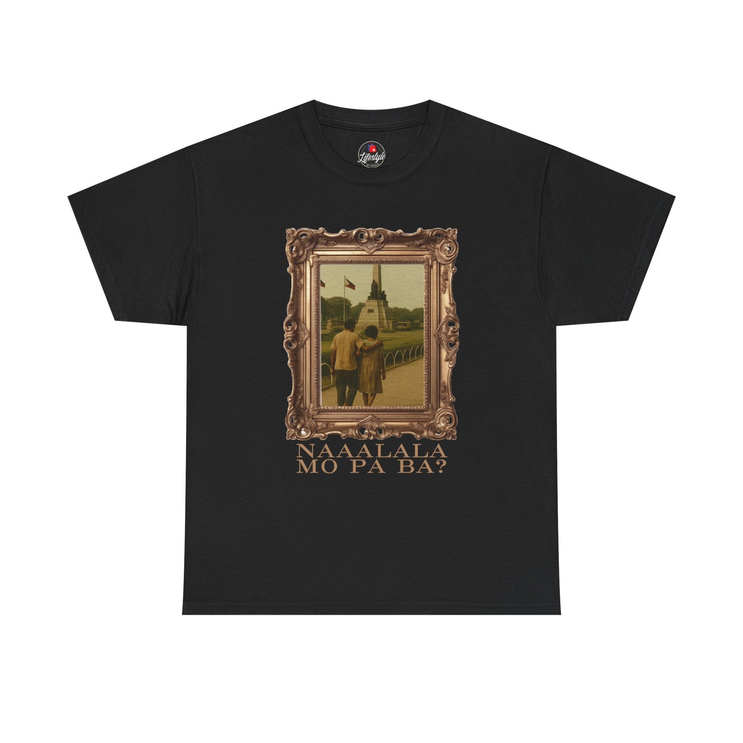 Vintage Luneta Photo T-Shirt — Framed Sepia Travel Tee
