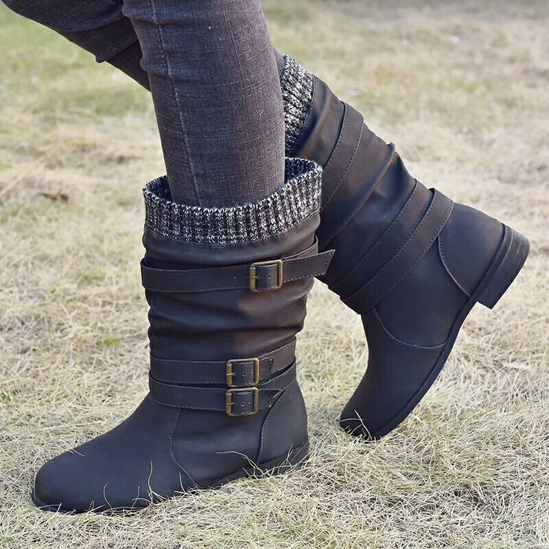 Winter new products low heel 40-43 women's boots