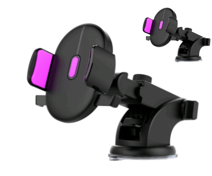 Long Rod Telescopic Car Phone Holder Suction Cup Type