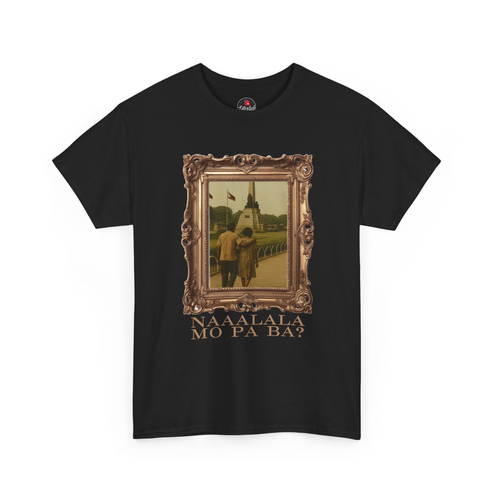 Vintage Luneta Photo T-Shirt — Framed Sepia Travel Tee