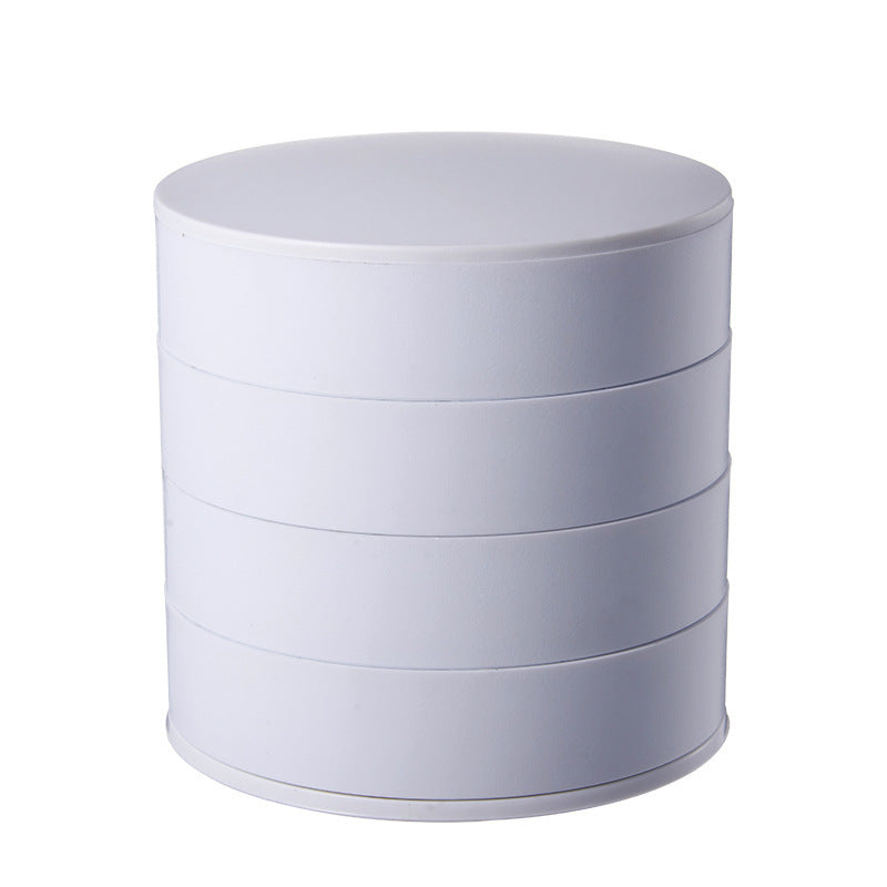 Rotating Multilayer Earring Jewelry Storage Box