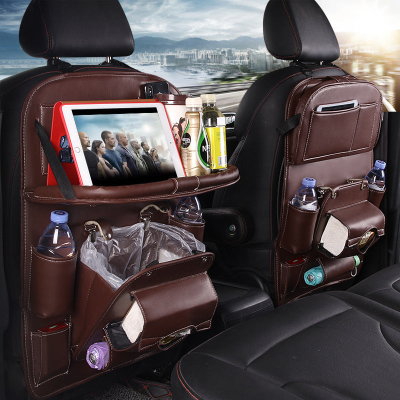 Multifunction PU Leather Car Storage Bag
