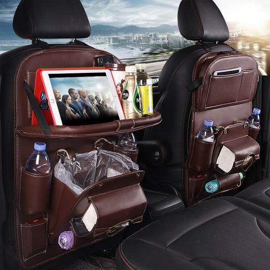 Multifunction PU Leather Car Storage Bag