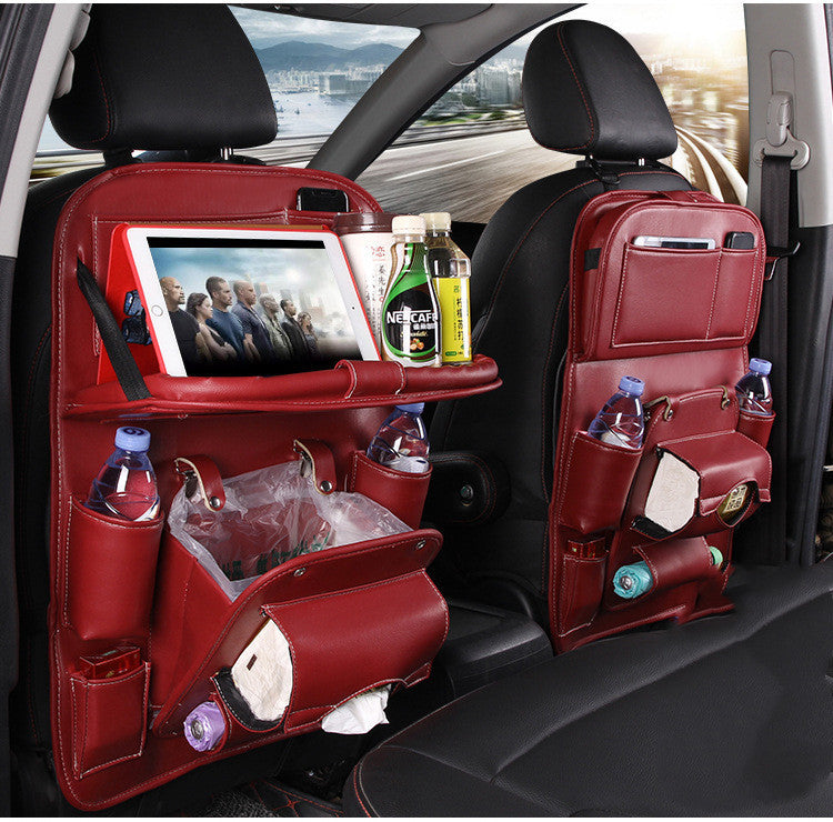 Multifunction PU Leather Car Storage Bag
