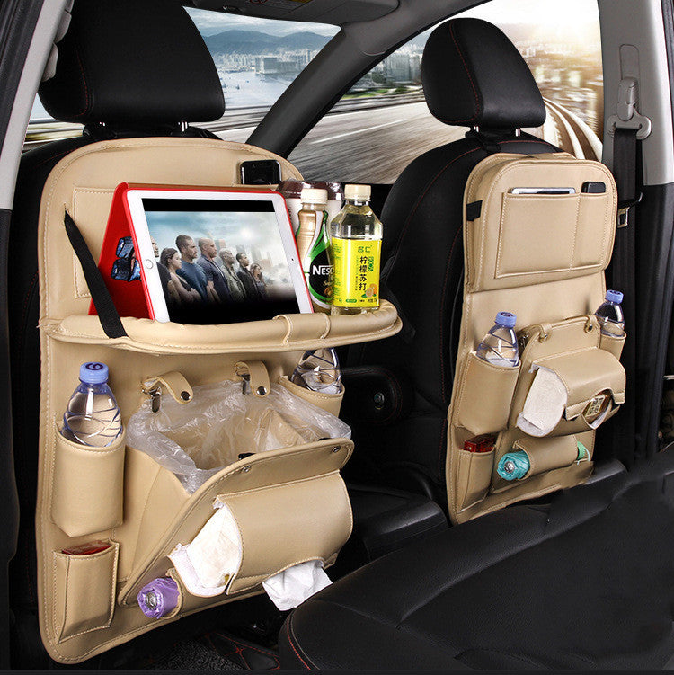 Multifunction PU Leather Car Storage Bag
