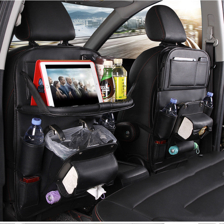 Multifunction PU Leather Car Storage Bag
