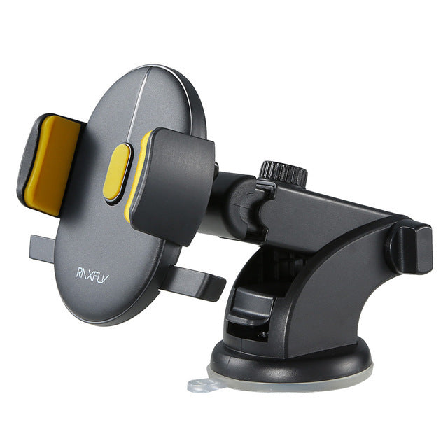 Long Rod Telescopic Car Phone Holder Suction Cup Type