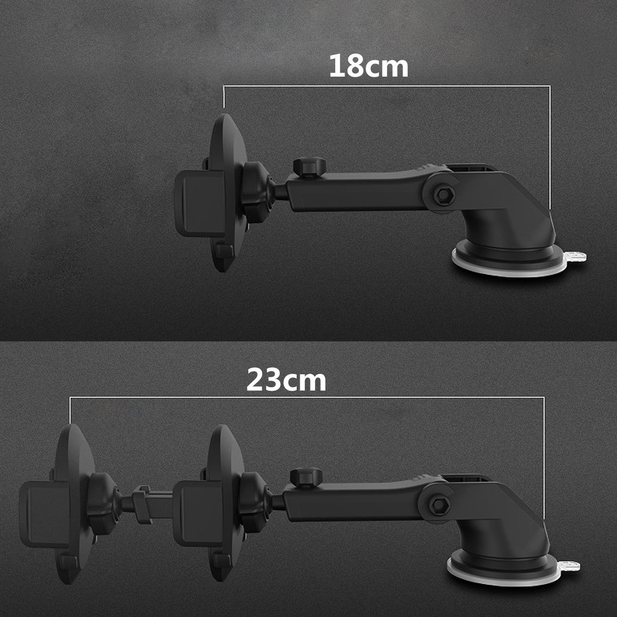 Long Rod Telescopic Car Phone Holder Suction Cup Type