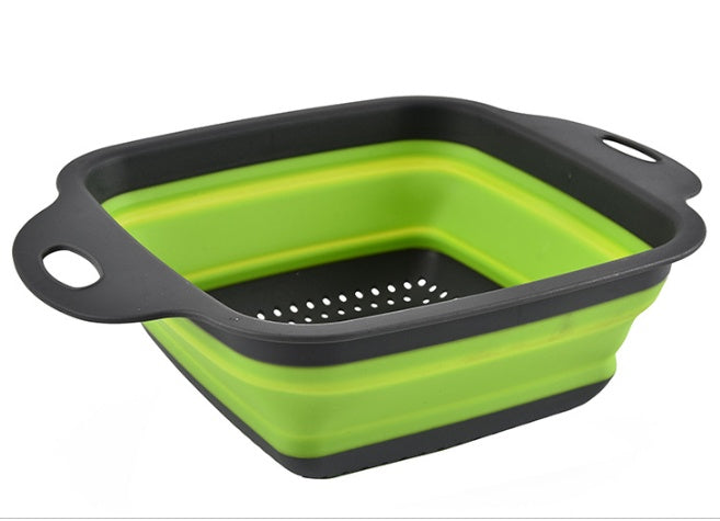 Square Folding Drain Fruit Basket