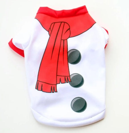 Dog Christmas Costume Sweatshirt Vest Clothes