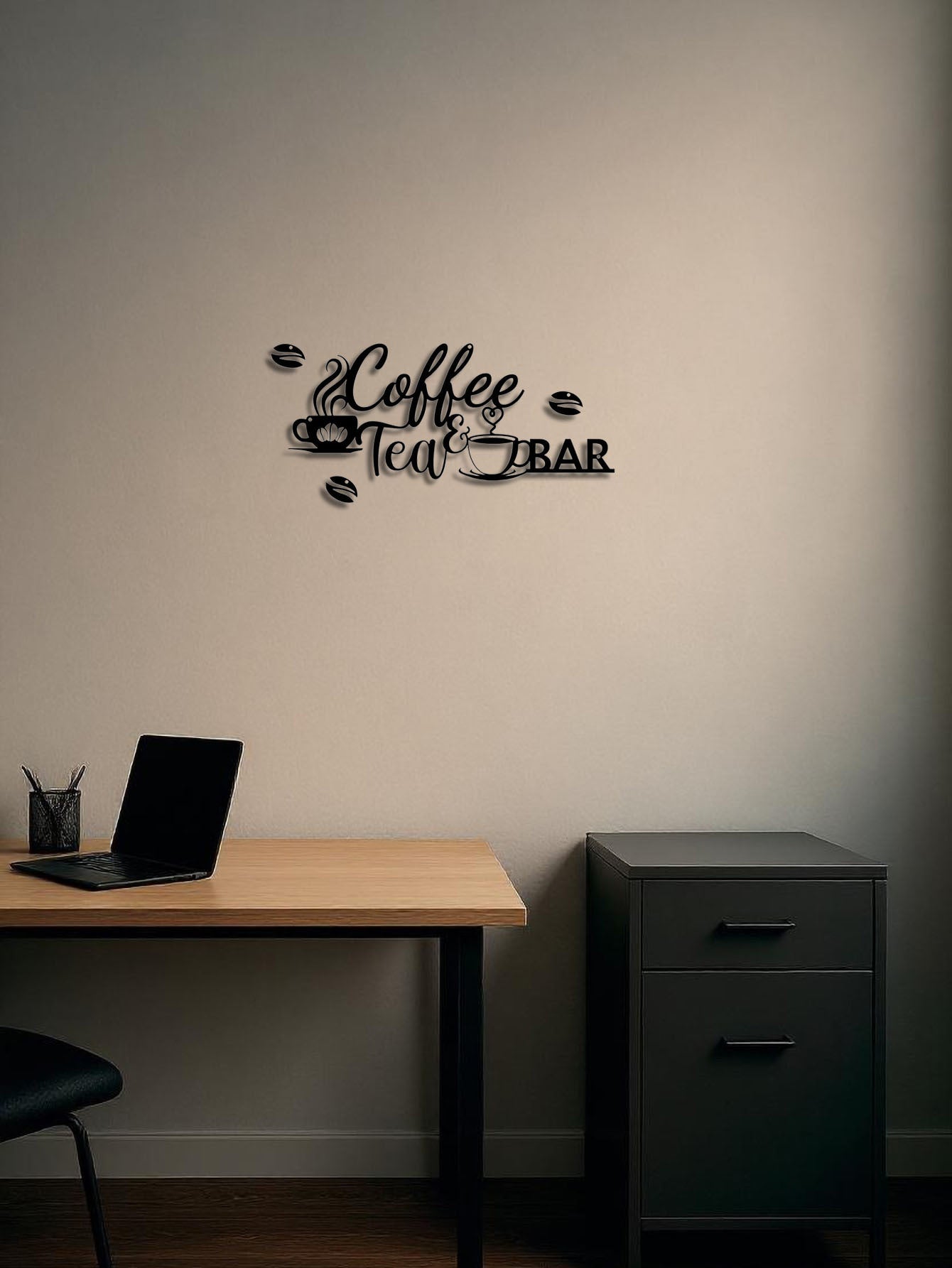 Vintage Metal Coffee Bar Sign,Rustic Wall Hanging Decor For Kitchen,Bathroom