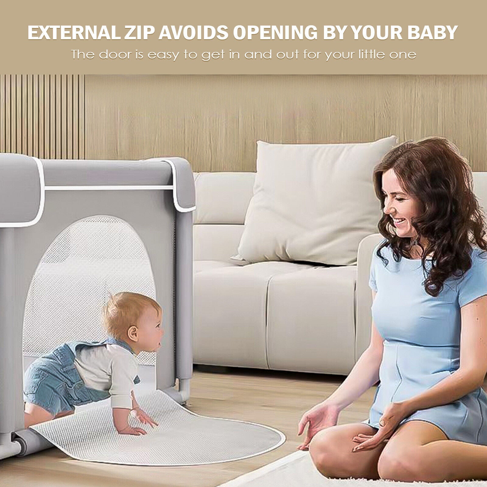 Baby Playpen With Mat for Toddlers Babies