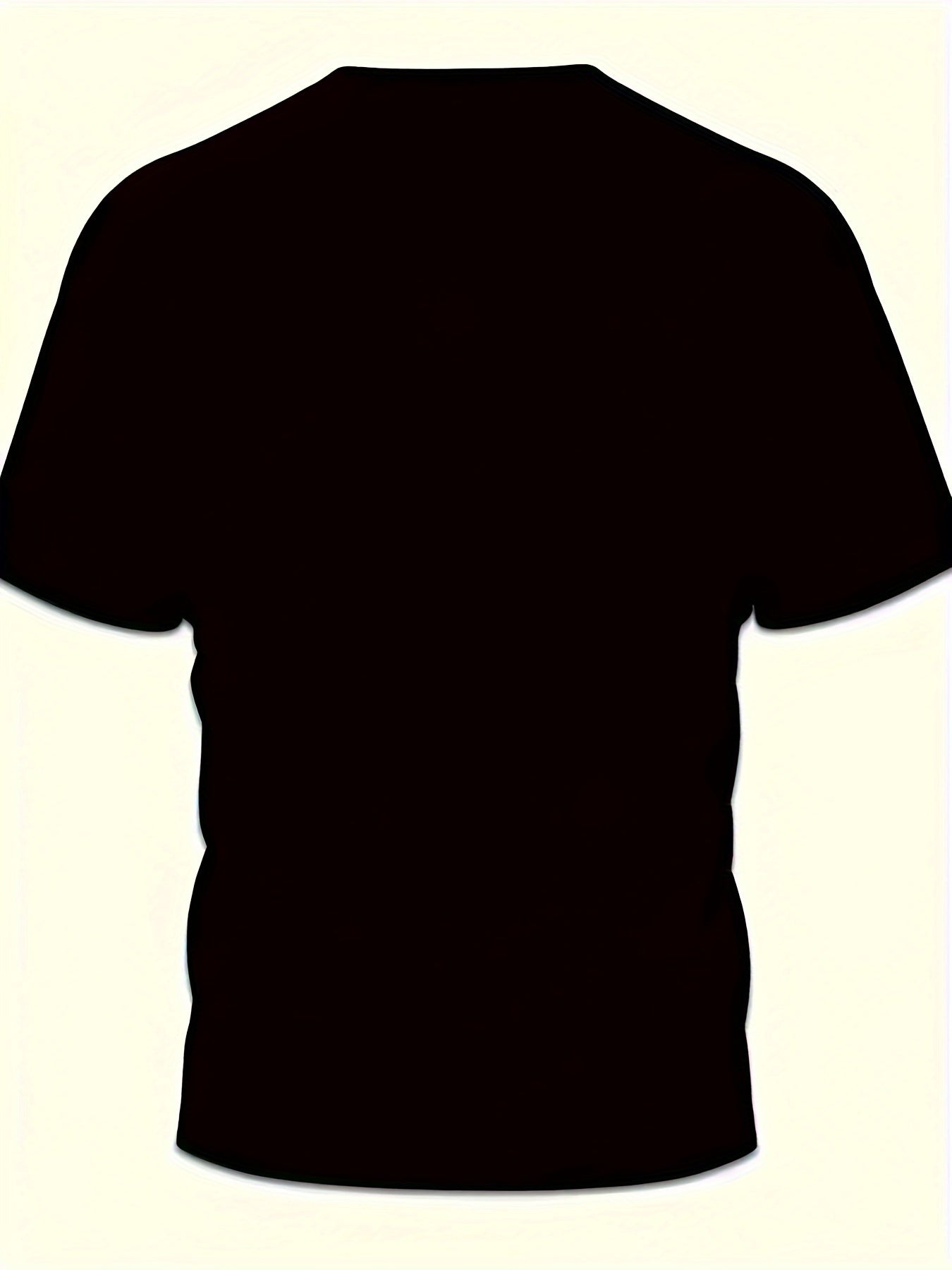 3D Digital Cool Wolf Contrast Color Eye Pattern Round Neck T-shirt