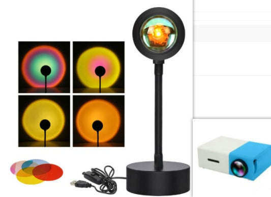 Sunset Projection Lamp and  Night Light Wall Decoration Lighting