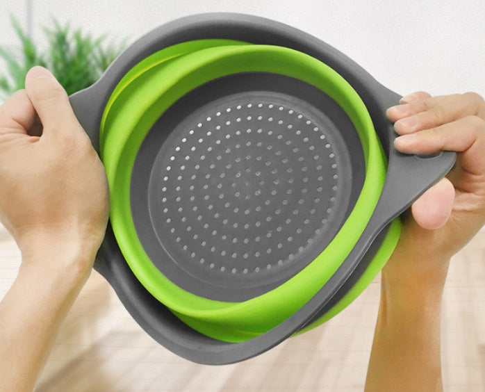 Square Folding Drain Fruit Basket