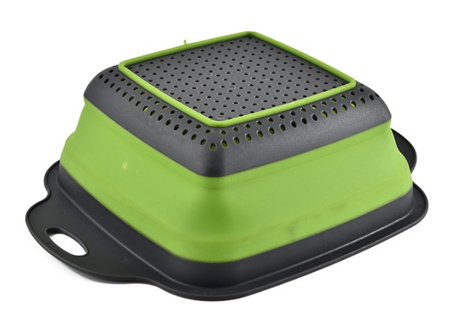 Square Folding Drain Fruit Basket