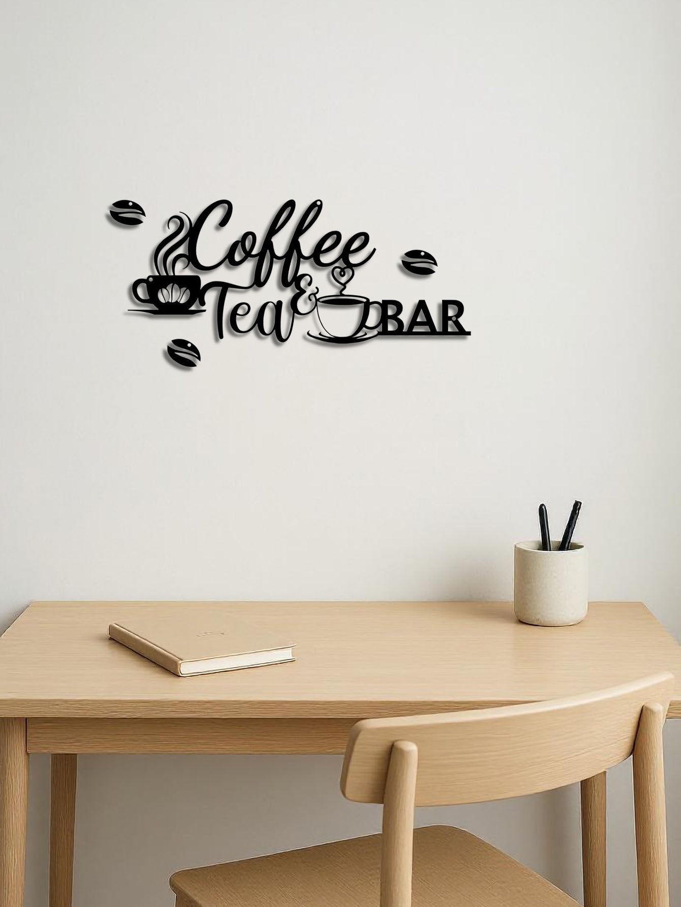 Vintage Metal Coffee Bar Sign,Rustic Wall Hanging Decor For Kitchen,Bathroom