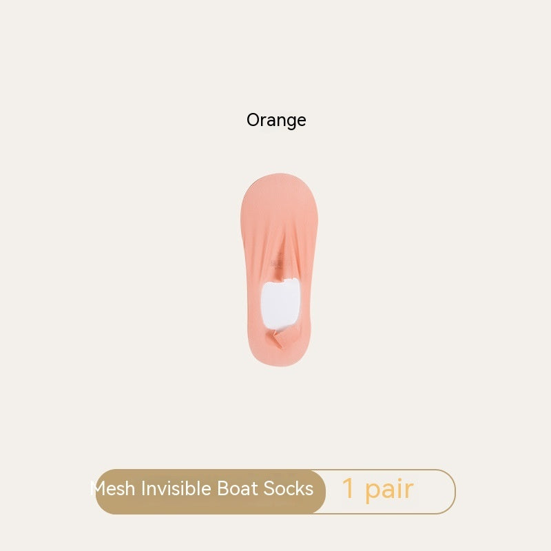 Women's Mesh Boat Invisible Socks