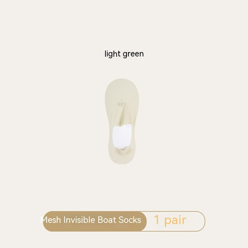 Women's Mesh Boat Invisible Socks