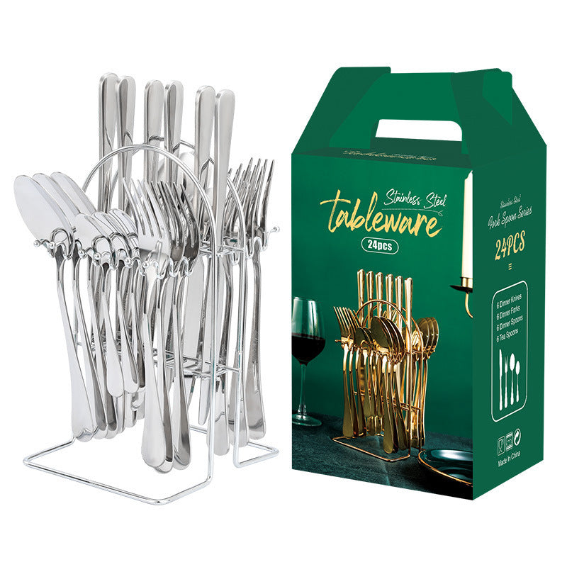 Stainless Steel Tableware Set Knife Fork Spoon Luxury Cutlery Set