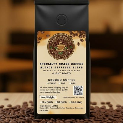 Blonde Blend Coffee – Light Roast (Sweet Espresso Blend)