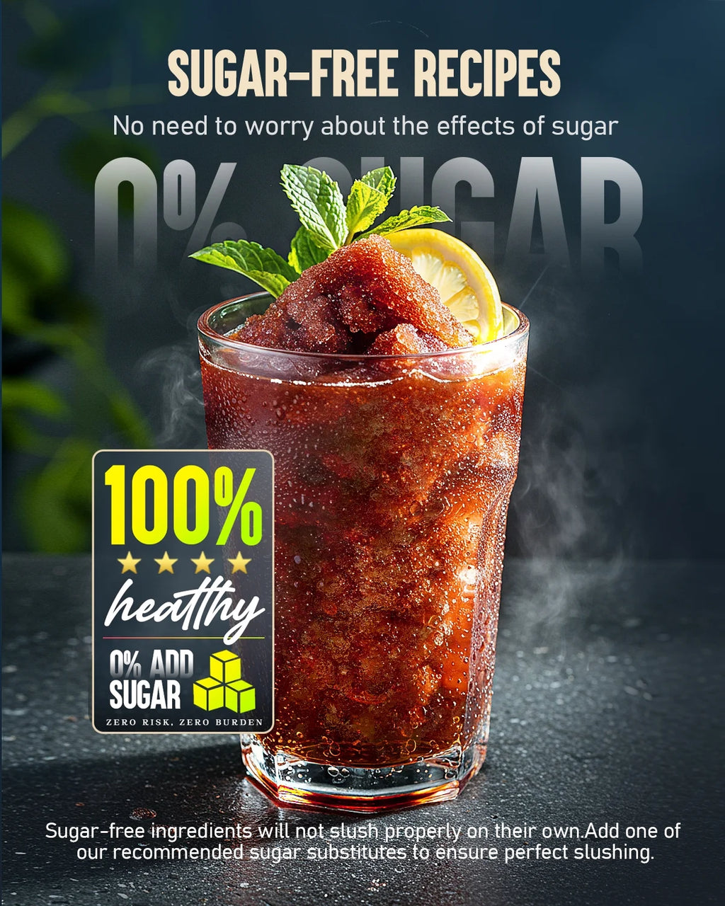 Slushie Machine, No Ice Needed,  68 Oz Frozen Drink Maker for Home with Self-Cleaning, 5 Preset Programs, Frozen Margaritas, Frappés, Milkshake, and More