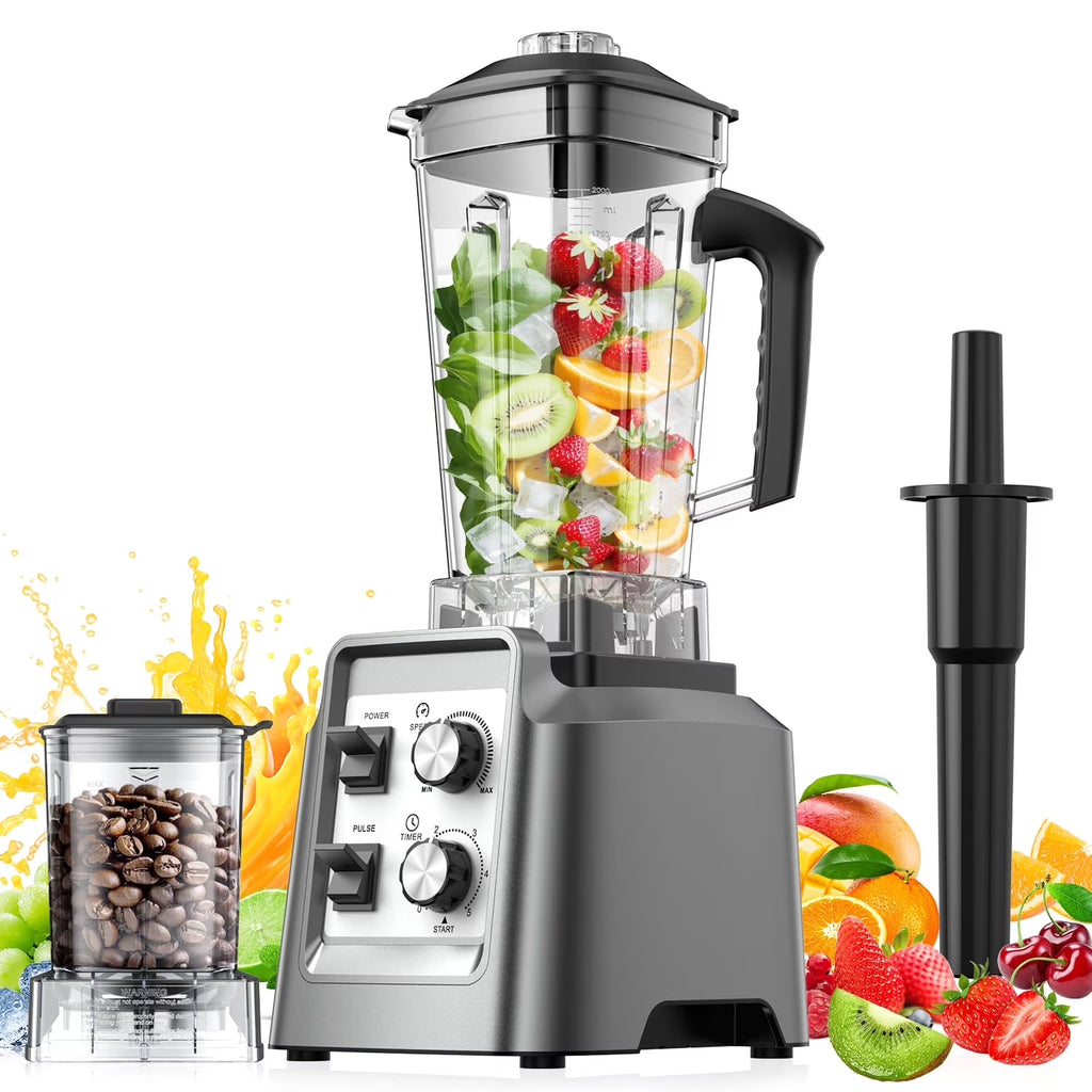 Blender for Smoothies, 2-In-1 Blender & Grinder Combo, Smoothie Maker, 68 Oz Pitcher, Bpa-Free Countertop Blenders for Ice Crushing, Frozen Fruit, 1800 Watts