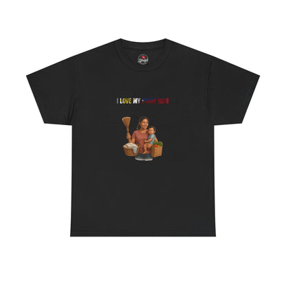 I Love My Mama Tee — Mother & Child Portrait Graphic T-Shirt