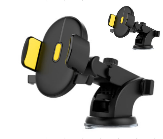 Long Rod Telescopic Car Phone Holder Suction Cup Type