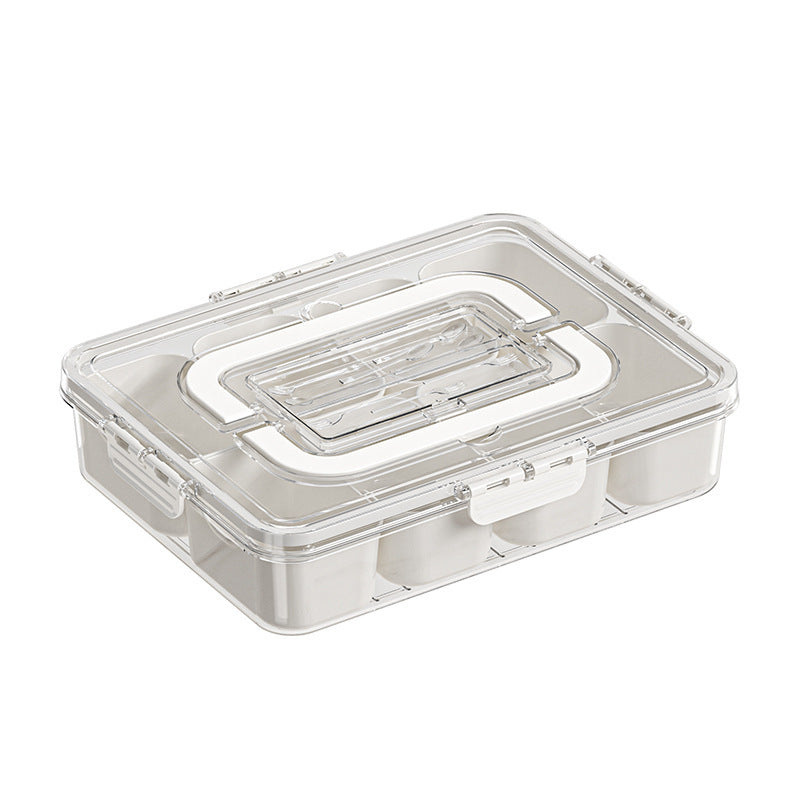 8 Grids Divided Serving Tray Fruits Snack Box Organizer