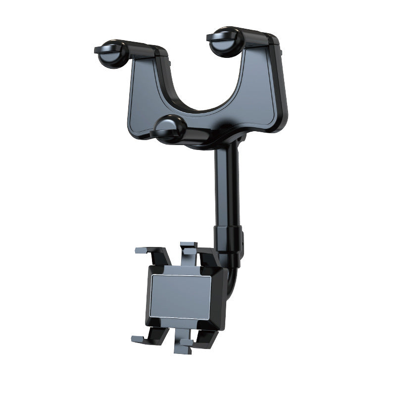 Multifunctional 360 Rearview Mirror Phone Holder For Car