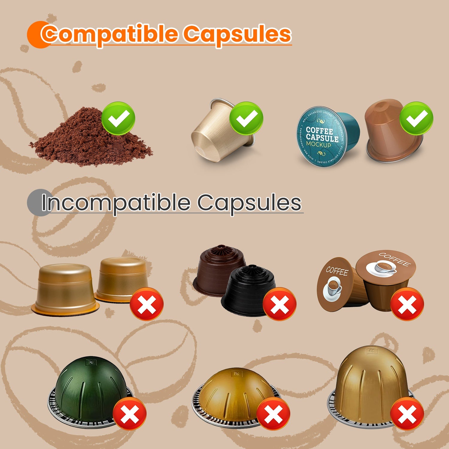 1Pc Portable Electric Espresso Machine Cordless Coffee Maker Self Heating Car Espresso Maker With Anti Dry Burn Fit For Ground Coffee NS DG Capsules For Car Camping Hiking RV Home Office