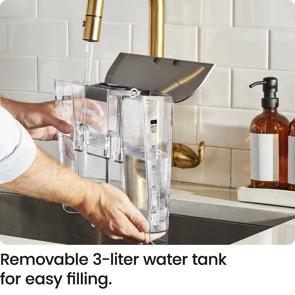 Crema Supreme Espresso Machine with Conical Burr Grinder and Steam Wand – Stainless Steel, New