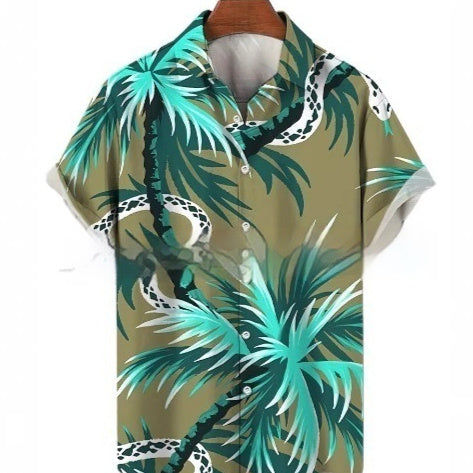 Men's Hawaiian Shirt Printed Casual Short Sleeve