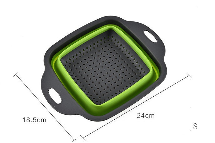 Square Folding Drain Fruit Basket