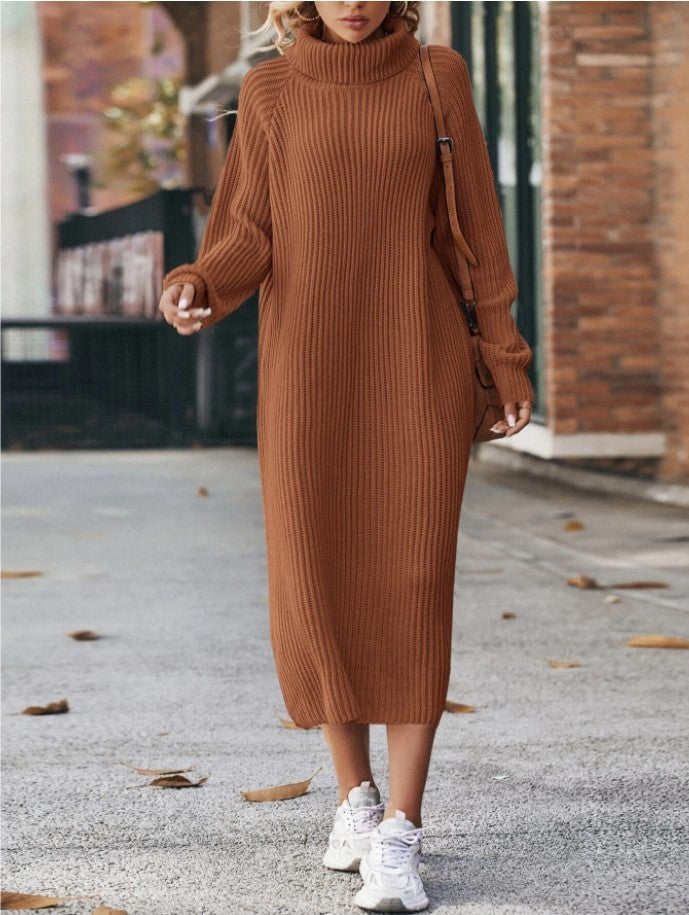 Solid Loose Pullover Long Dresses For Women Clothing