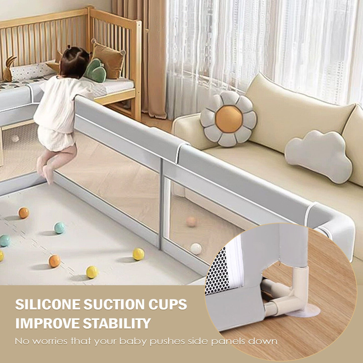 Baby Playpen With Mat for Toddlers Babies